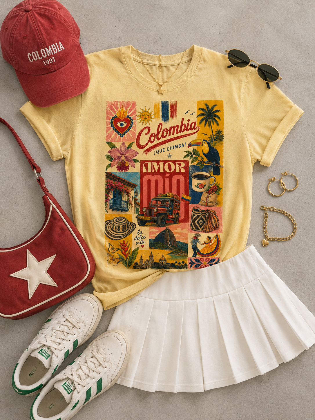 Colombia Amor Mío Tee